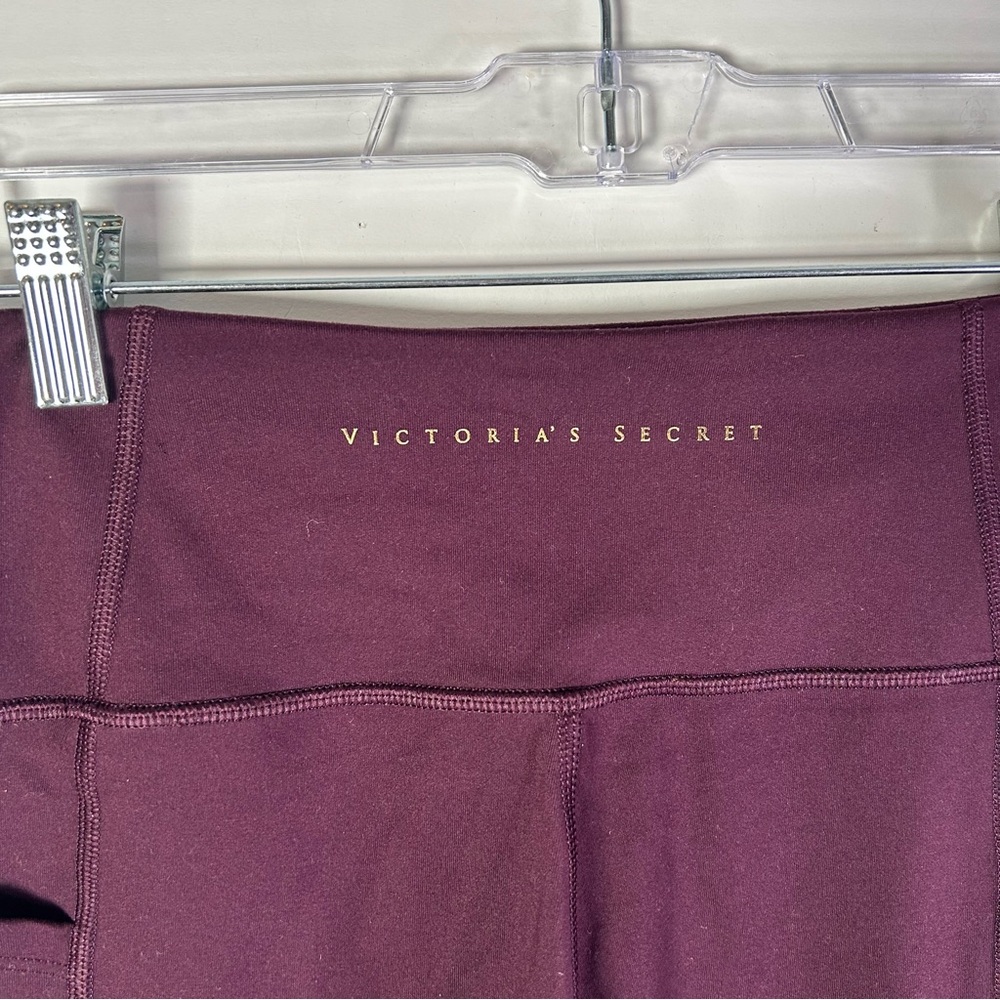 Victoria’s Secret Womens Size Large Burgundy Leggings - Picture 4 of 5